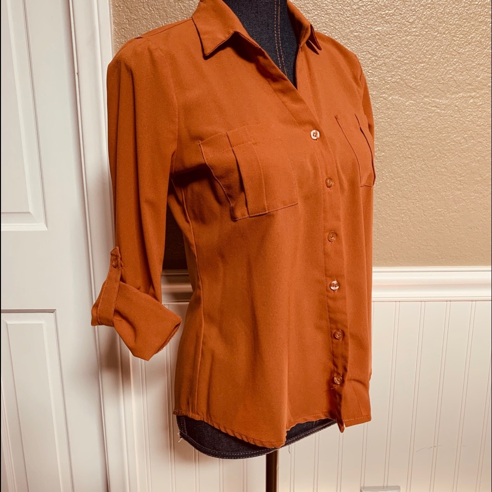 Mine button down shirt.